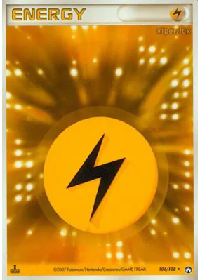 Énergie Electrique 106/108 — World Champions Pack — Carte Pokémon Japo
