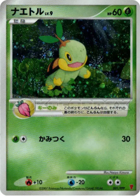 Tortipouss 001/PPP — PPP Promotional — Carte Pokémon Japonaise