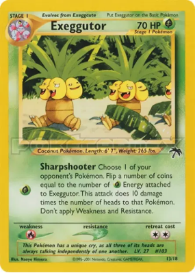 Noadkoko 13/18 — Southern Islands — Carte Pokémon Japonaise