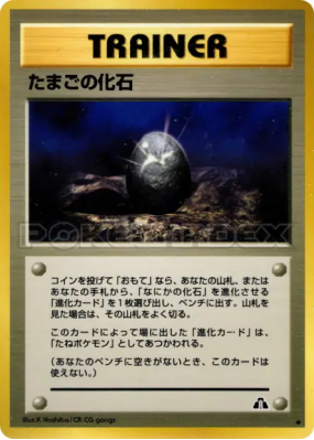 Œuf Fossile — — Crossing the Ruins... — Carte Pokémon Japonaise