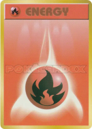 Énergie Feu (1996) — — Energies — Carte Pokémon Japonaise