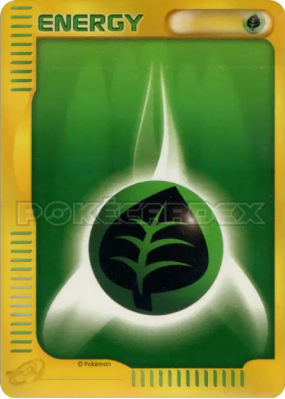 Énergie Plante (e-Serie 2001) — — Energies — Carte Pokémon Japonaise