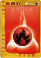 Énergie Feu (e-Serie 2001) — — Energies — Carte Pokémon Japonaise