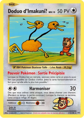Carte Pokémon Doduo 112 Secrète Évolutions