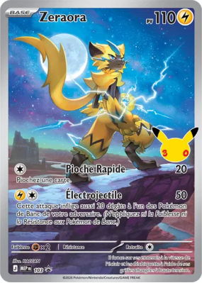 Carte Pokémon Zeraora 103 Promo ME