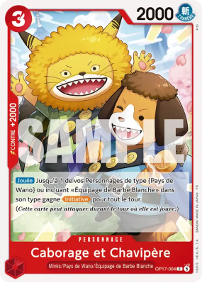 Carte One Piece Caborage et Chavipère OP17-004 C