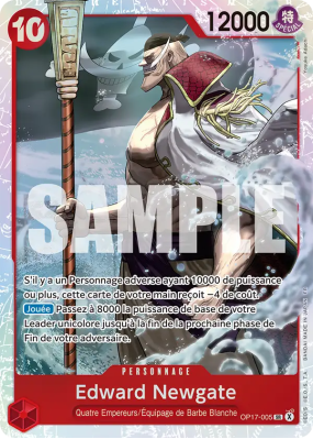 Carte One Piece Edward Newgate OP17-005 SR