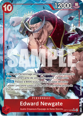 Carte One Piece Edward Newgate OP17-005 SR ALT ART