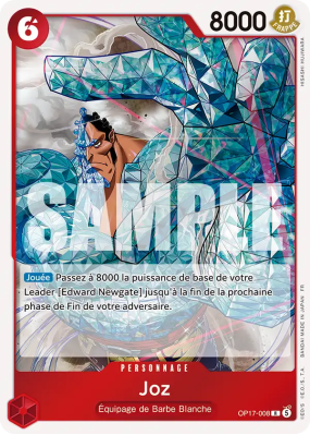 Carte One Piece Joz OP17-008 R