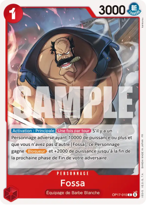 Carte One Piece Fossa OP17-010 C