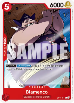 Carte One Piece Blamenco OP17-011 C