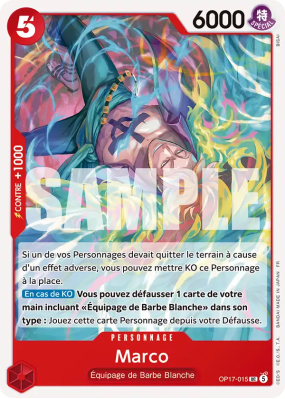Carte One Piece Marco OP17-015 UC