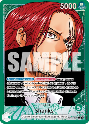 Carte One Piece Shanks OP17-020 L ALT ART