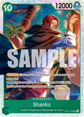 Carte One Piece Shanks OP17-022 SR