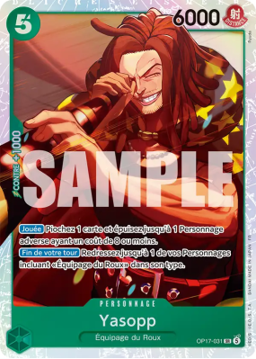 Carte One Piece Yasopp OP17-031 SR