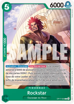 Carte One Piece Rockstar OP17-034 C