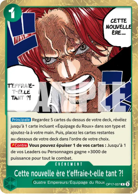 Carte One Piece Cette nouvelle ère t'effraie-t-elle tant ?! OP17-037 R
