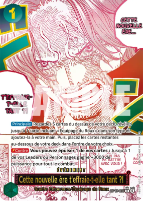 Carte One Piece Cette nouvelle ère t'effraie-t-elle tant ?! OP17-037 R ALT ART
