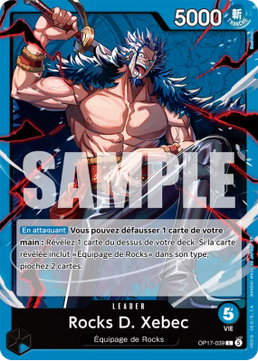 Carte One Piece Rocks D. Xebec OP17-039 L