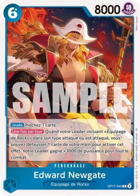 Carte One Piece Edward Newgate OP17-040 R