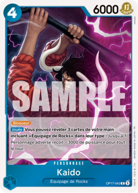 Carte One Piece Kaido OP17-042 R