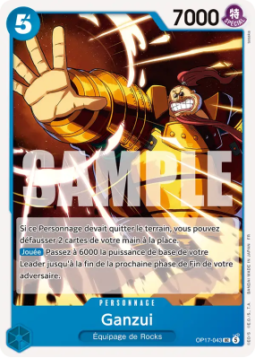 Carte One Piece Ganzui OP17-043 UC
