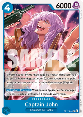 Carte One Piece Captain John OP17-044 UC