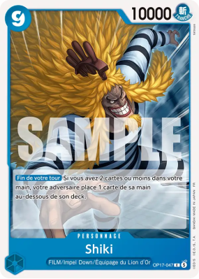 Carte One Piece Shiki OP17-047 C