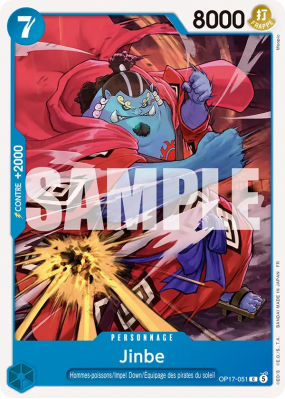 Carte One Piece Jinbe OP17-051 C