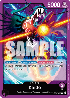 Carte One Piece Kaido OP17-058 L