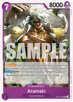 Carte One Piece Aramaki OP17-059 UC