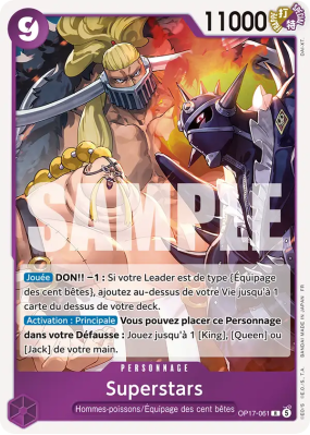 Carte One Piece Superstars OP17-061 R
