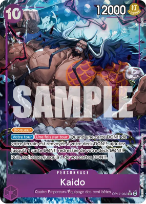 Carte One Piece Kaido OP17-062 SR ALT ART