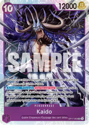Carte One Piece Kaido OP17-063 SR