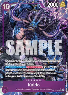 Carte One Piece Kaido OP17-063 SR ALT ART
