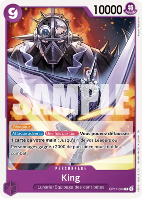 Carte One Piece King OP17-064 C