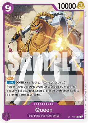 Carte One Piece Queen OP17-065 UC