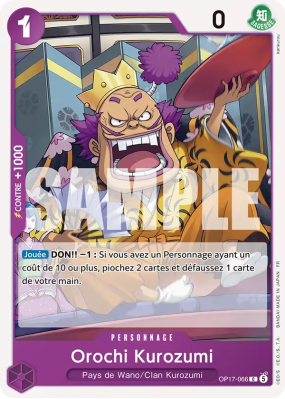 Carte One Piece Orochi Kurozumi OP17-066 C