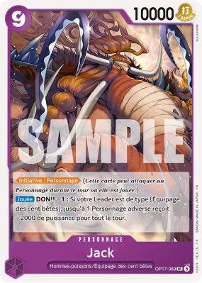 Carte One Piece Jack OP17-069 UC