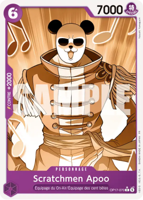 Carte One Piece Scratchmen Apoo OP17-070 C ALT ART