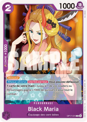 Carte One Piece Black Maria OP17-072 C
