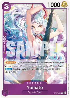 Carte One Piece Yamato OP17-074 R