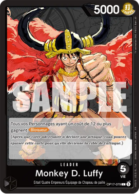 Carte One Piece Monkey D. Luffy OP17-079 L