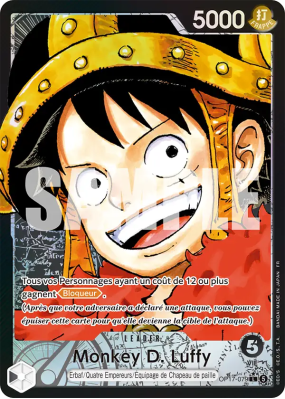 Carte One Piece Monkey D. Luffy OP17-079 L ALT ART