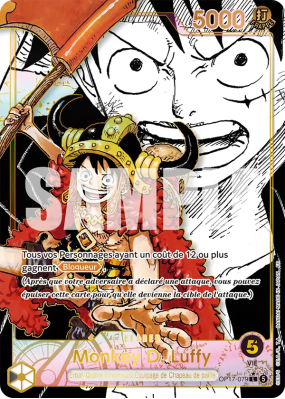 Carte One Piece Monkey D. Luffy OP17-079 L MANGA RARE