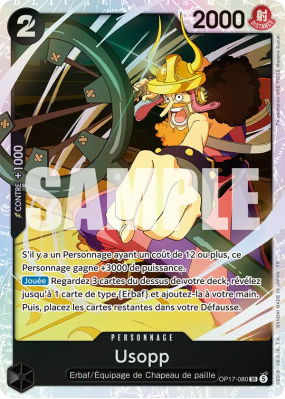 Carte One Piece Usopp OP17-080 SR