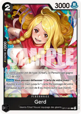 Carte One Piece Gerd OP17-081 R