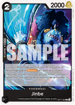 Carte One Piece Jinbe OP17-083 C