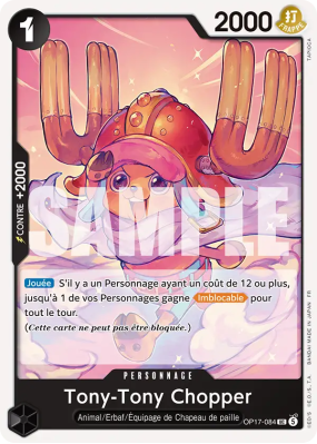 Carte One Piece Tony-Tony Chopper OP17-084 UC