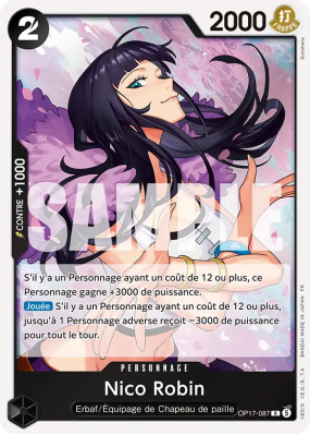 Carte One Piece Nico Robin OP17-087 R